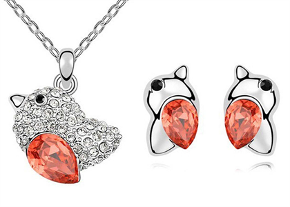 Rhodium Plated | Animal Pendant Sets